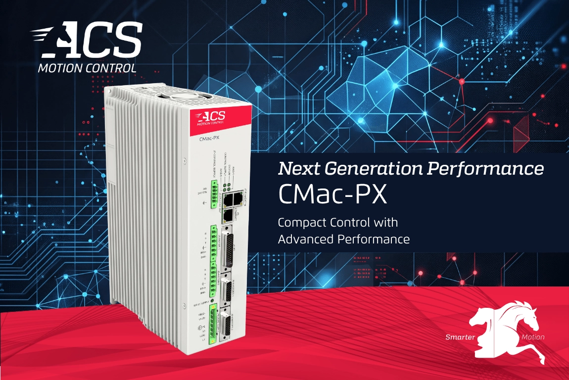 ACS Motion Control Announces CMac‑PX: New Dual‑Axis EtherCAT<sup>&reg;</sup> Drive & Controller for Sub-micron Precision