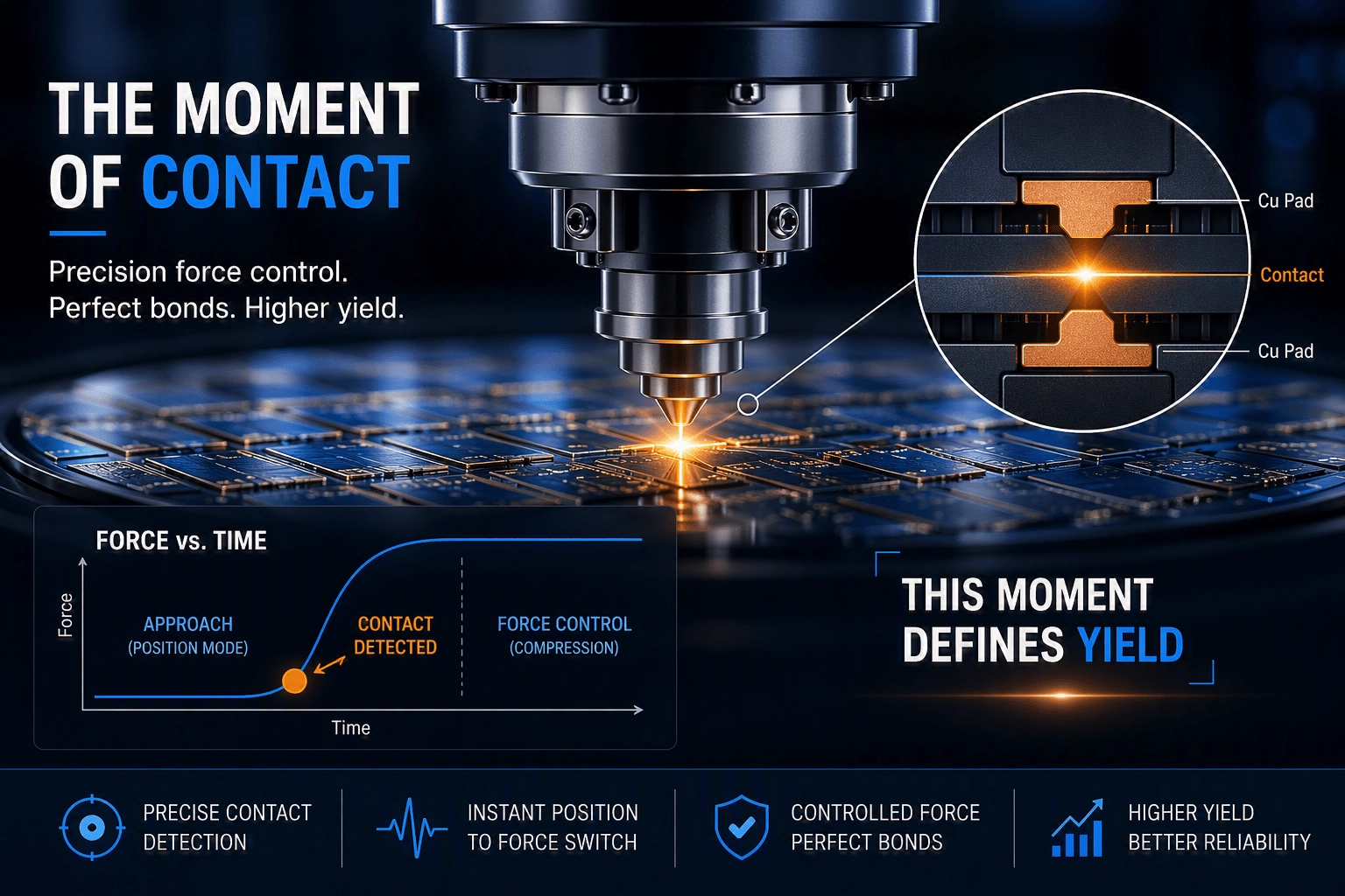 Maximizing Yield and Throughput in Hybrid & TCB Bonding with Precision Force Control