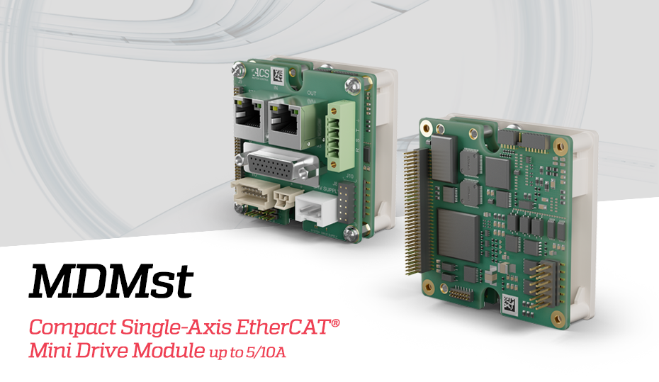 ACS Introduces MDMst a Compact Single-Axis EtherCAT<sup>®</sup> Mini Drive Module